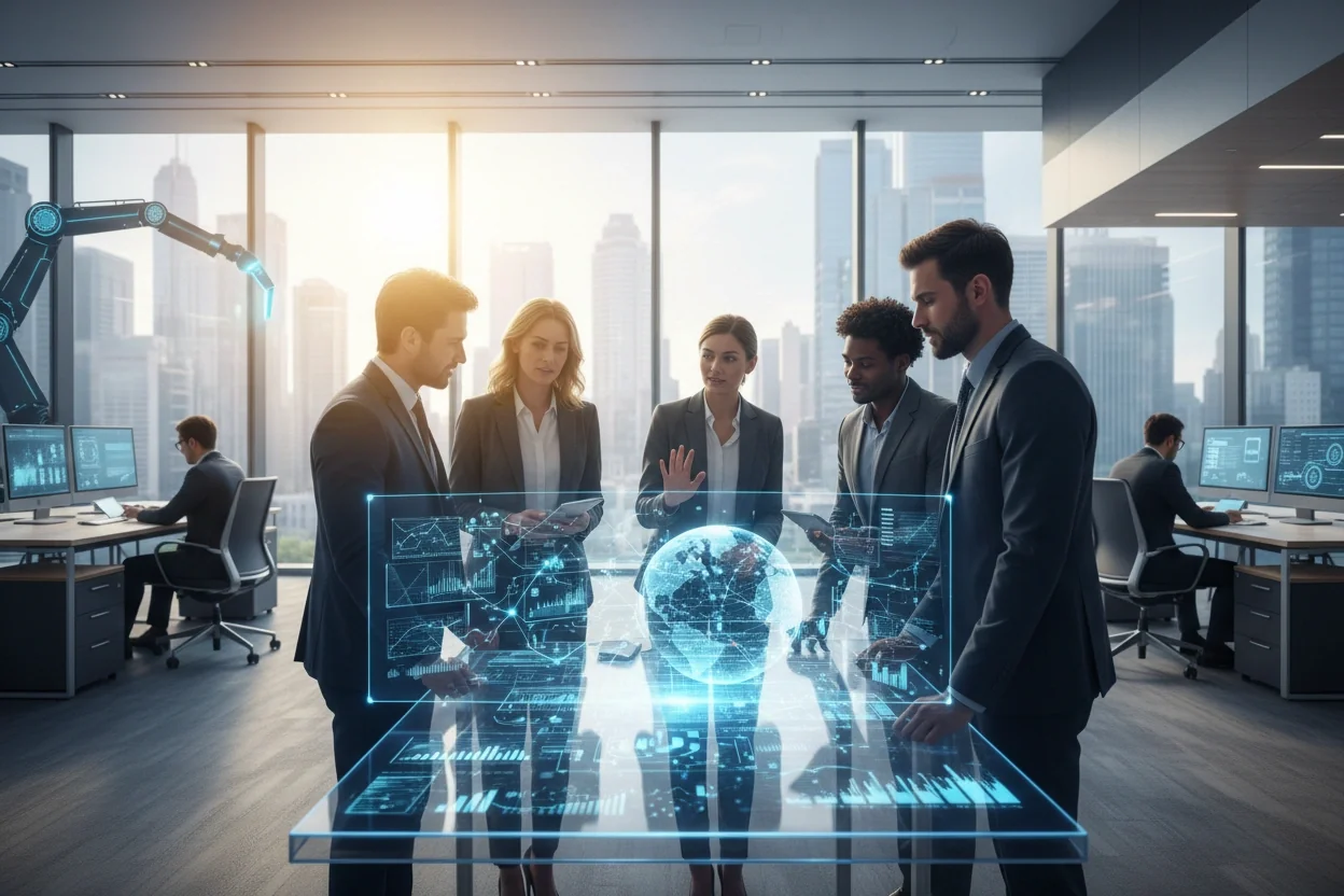 Professional image illustrating AI Growth Strategies for Businesses