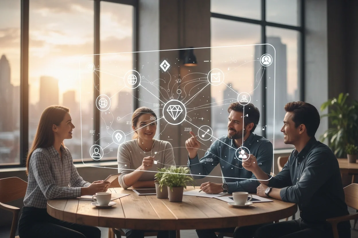 Professional image illustrating Developing a Web3 Business Strategy for Your NFT Marketplace