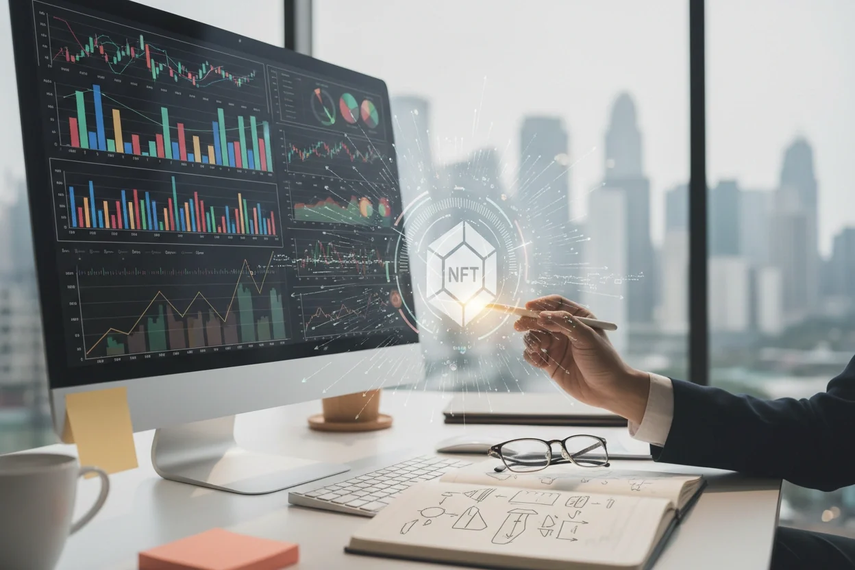 Professional image illustrating Understanding NFT Market Analysis