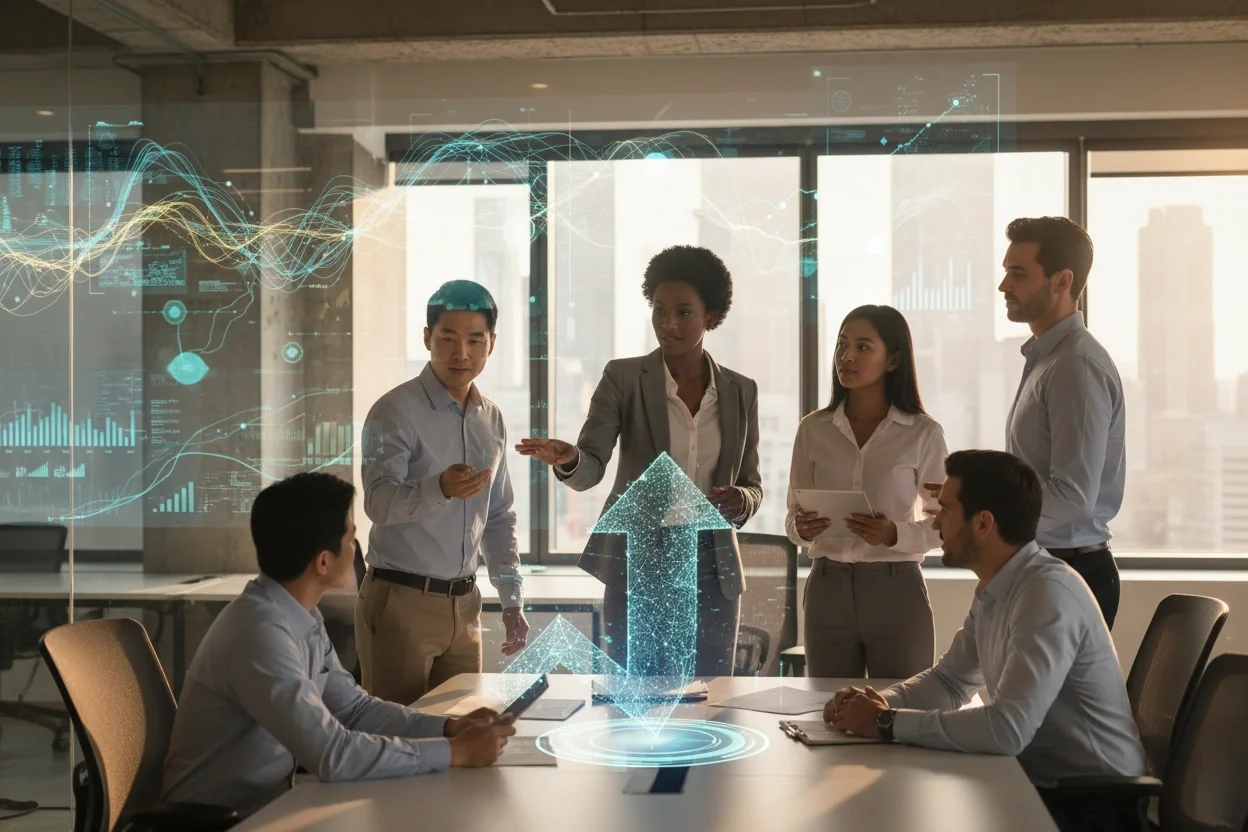 Professional image illustrating Digital Transformation with AI