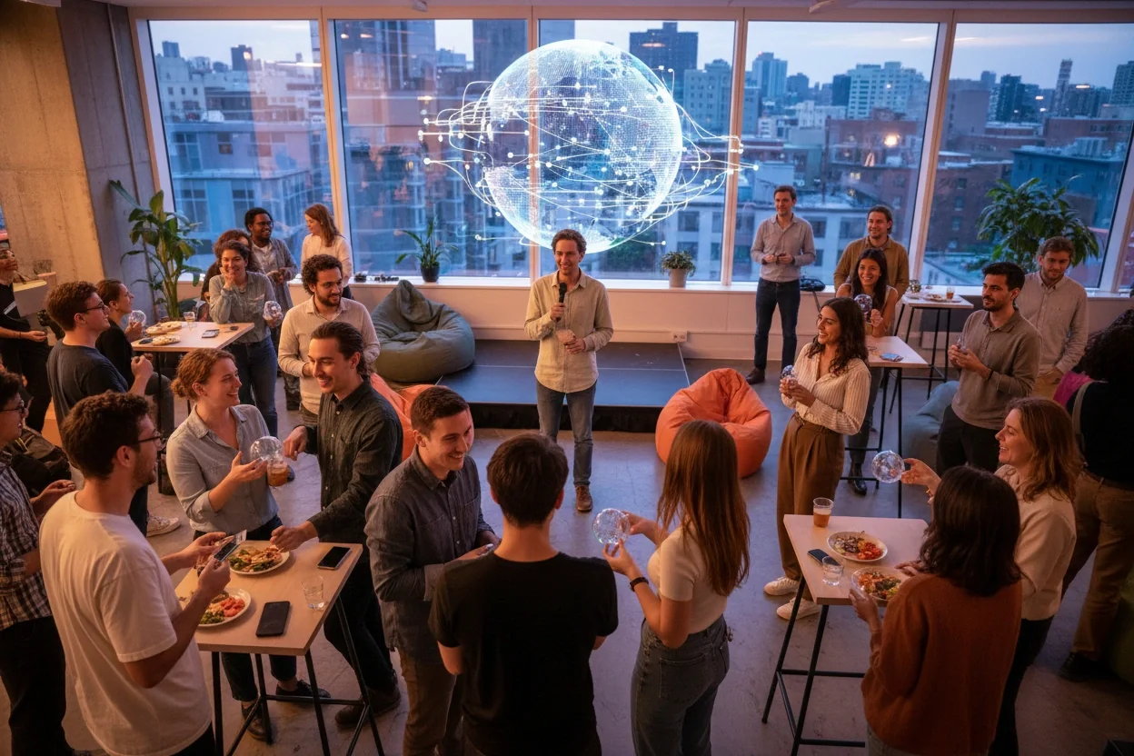 Professional image illustrating Networking Tip 2: Host Successful Web3 Events