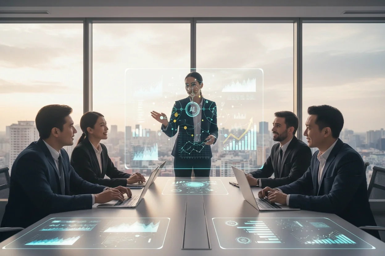 Professional image illustrating Understanding the Role of AI in Business Growth